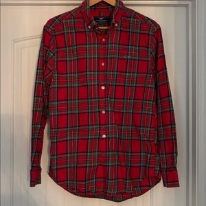 Men’s Vineyard Vines Plaid Whale Shirt Size Medium 100% Cotton
